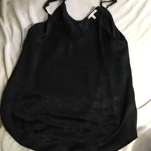Black w lace tank